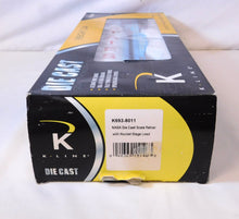 Load image into Gallery viewer, K-line K693-8011 NASA Flat Car w/ Rocket Stage Load USA Train Ogauge STATES 1/48
