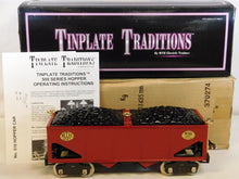 Load image into Gallery viewer, MTH 10-1101 Standard Gauge Tinplate Traditions Red Hopper with Brass Trim No.516
