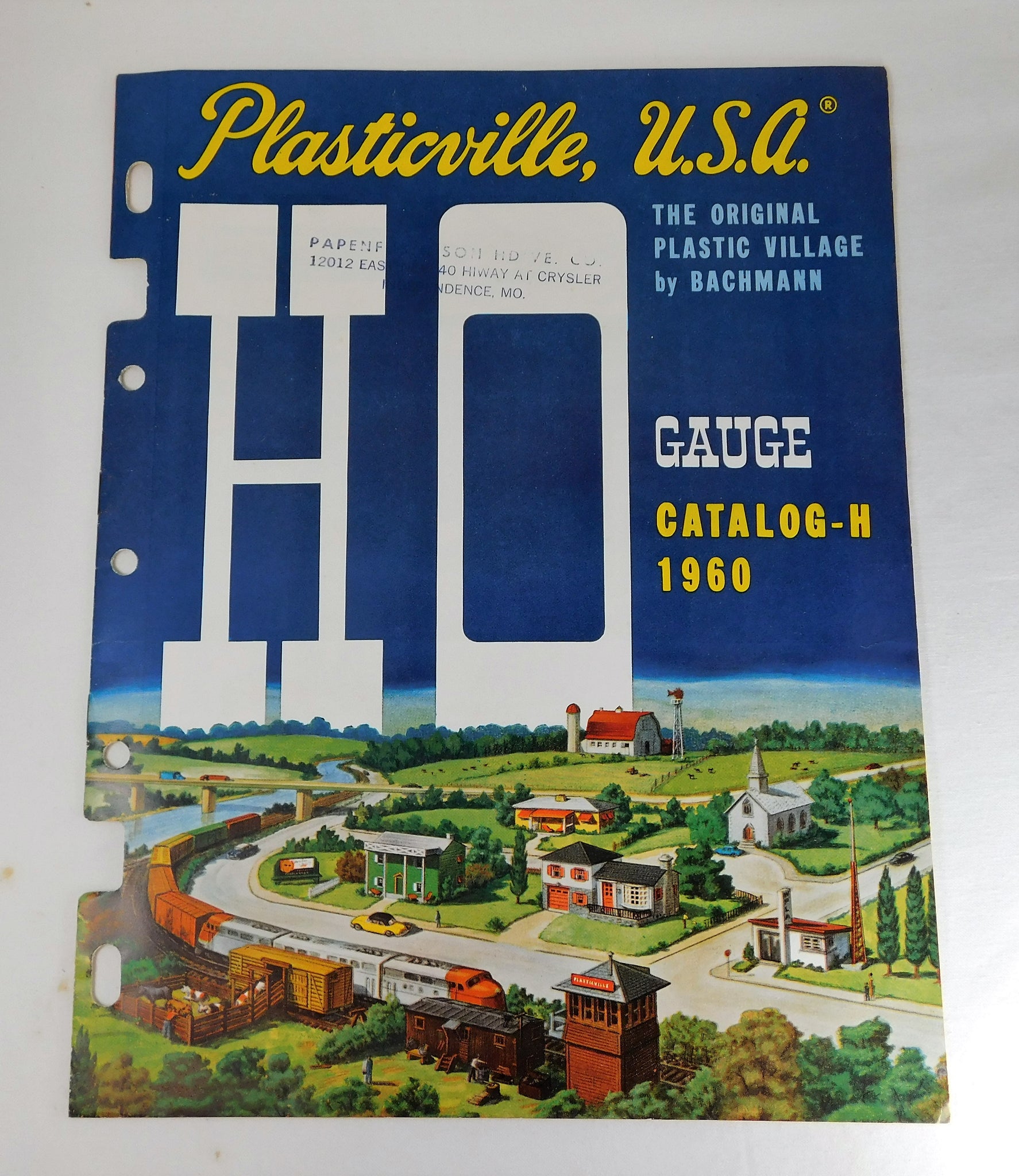 Plasticville USA HO catalog 1960 H 8pgs Bachmann Bros Postwar trains C