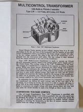 Load image into Gallery viewer, Lionel LW transformer 125 Watts 18 volts Whistle/Direction buttons lighted dial 1950s + insutructions Serviced New Cord

