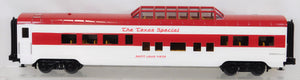 MTH TEXAS SPECIAL 60' streamlined ST LOUIS Vista Dome SCARCE Red/White Katy MKT