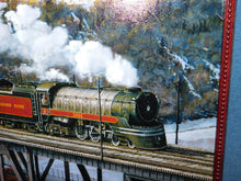 Load image into Gallery viewer, High Level Crossing Max Jacquiard S/N Giclee Framed Canvas Railroad 104/135 CP

