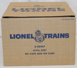 Lionel 6-52423 #1608W New Haven Alco ABA Passenger Set LCCA 2007 + 52447 Add On