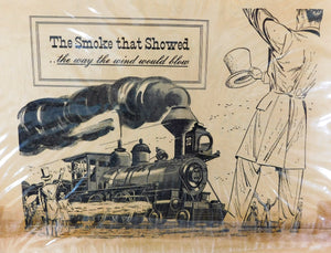 TEXAS & PACIFIC Railroad Fort Worth Telegram Newspaper Ad 15 x 23" 1949 ORIGINAL