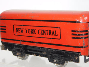 Marx 551 Tender NYC Dark Red 4Whl O Gauge Black frame New York Central 6" tinplate Rare
