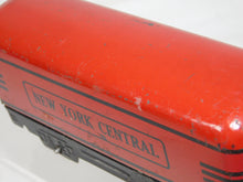 Load image into Gallery viewer, Marx 551 Tender NYC Dark Red 4Whl O Gauge Black frame New York Central 6&quot; tinplate Rare
