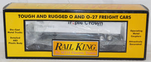 MTH 30-7616 Norfolk & Southern Flat Car w/ Trailer Triple Crown O Boxed C8 60368