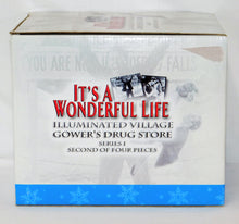 Load image into Gallery viewer, Enesco 846726 Gower&#39;s Drug Store It&#39;s A Wonderful Life Lighted village ser1 2of4
