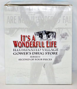 Enesco 846726 Gower's Drug Store It's A Wonderful Life Lighted village ser1 2of4