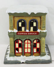 Load image into Gallery viewer, Enesco 846726 Gower&#39;s Drug Store It&#39;s A Wonderful Life Lighted village ser1 2of4
