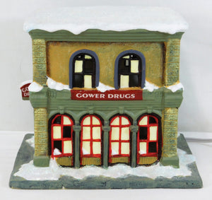 Enesco 846726 Gower's Drug Store It's A Wonderful Life Lighted village ser1 2of4
