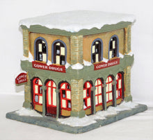 Load image into Gallery viewer, Enesco 846726 Gower&#39;s Drug Store It&#39;s A Wonderful Life Lighted village ser1 2of4

