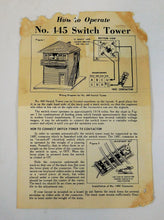 Load image into Gallery viewer, Lionel Trains 445 Operating Switch Tower Original Box + 145c &amp; Instructions C-7
