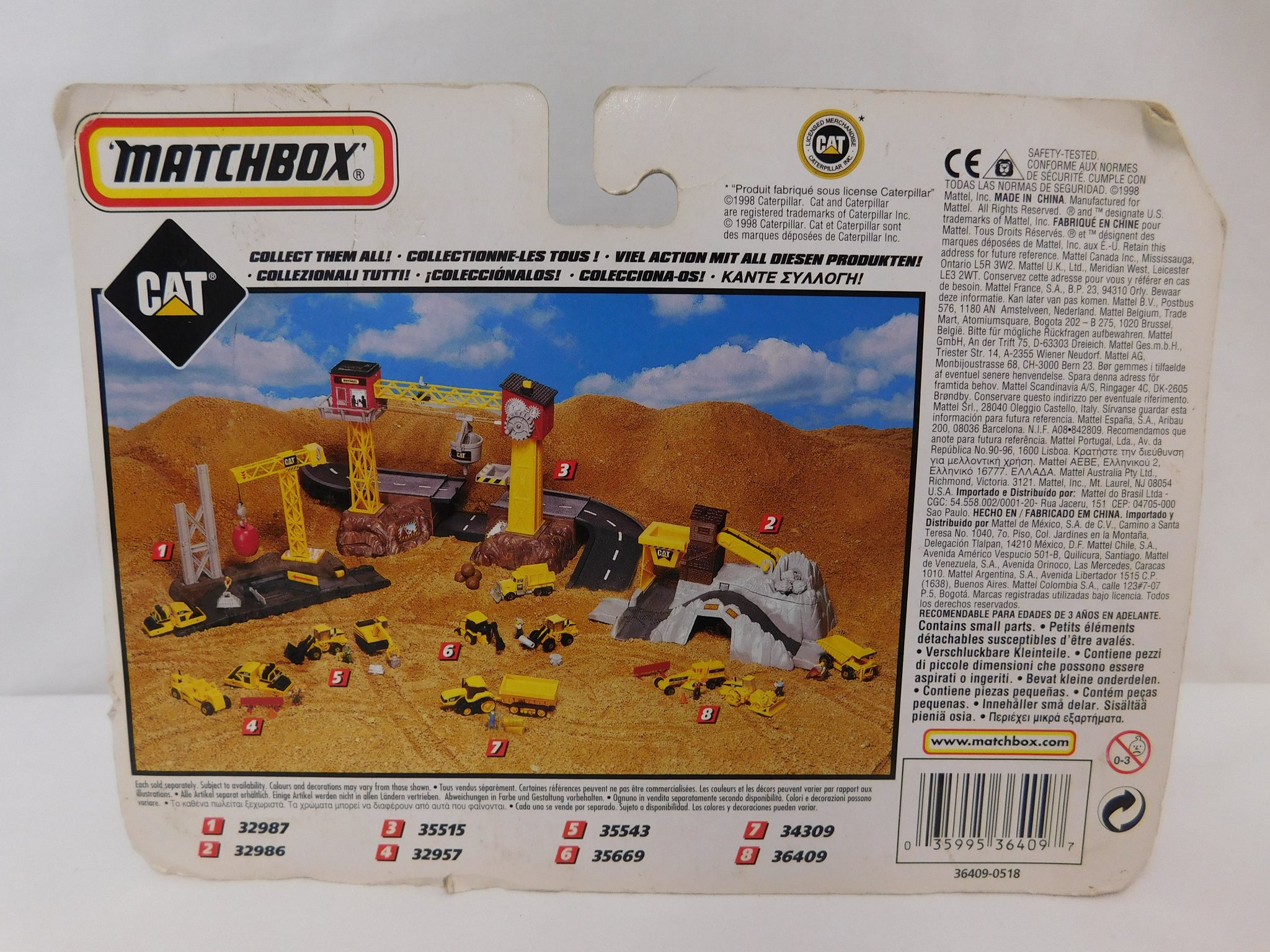 Matchbox Compactor Matchbox 36409 Dirt Machines Engineers Soil Compactor & Motor Grader C ...