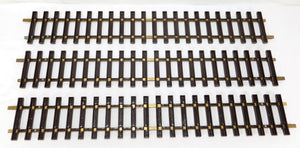 ARISTOCRAFT 11060 24" long Straight Track G gauge Brass Rail 2' C-7 Lot of 3 REA