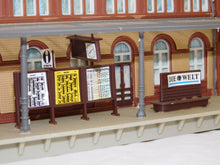 Load image into Gallery viewer, Faller B-115 Mittelstadt Central TRAIN STATION HO scale Assmbld 18x6x5.5&quot; German
