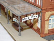 Load image into Gallery viewer, Faller B-115 Mittelstadt Central TRAIN STATION HO scale Assmbld 18x6x5.5&quot; German
