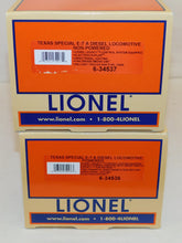 Load image into Gallery viewer, Lionel 6-31755 TEXAS SPECIAL LEGACY E7 Diesel AA +4 car 21" Passenger Set BOXED
