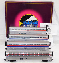 Load image into Gallery viewer, MTH 20-6524 O Scale Premier AMTRAK 4-Car Scale SuperLiner 1 Set Ribbed LNIB
