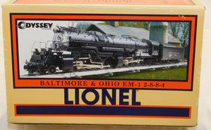 Lionel 6-28051 Baltimore & Ohio EM-1 2-8-8-4 Steam Engine B&O TMCC Die Cast 7616