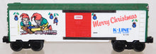 Load image into Gallery viewer, K-Line K-6444 1990 Merry Christmas Boxcar Elves w/ Girls Train 027/O Made in USA
