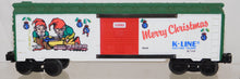 Load image into Gallery viewer, K-Line K-6444 1990 Merry Christmas Boxcar Elves w/ Girls Train 027/O Made in USA
