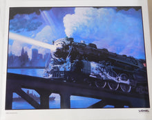 Load image into Gallery viewer, Lionel Trains Limited Edition Poster 700e Steam Hudson 4-6-4 print 22 x 18&quot;
