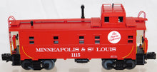 Load image into Gallery viewer, MTH 20-91043 Minneapolis &amp; St. Louis Steel Caboose #1115 Premier 2001 1/48 O sca
