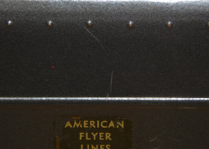 PREWAR American Flyer 490 Whistle Baggage O Gauge passenger car Gunmetal gray 3 rail