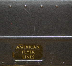 PREWAR American Flyer 490 Whistle Baggage O Gauge passenger car Gunmetal gray 3 rail