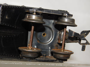 Marx 21429 Lehigh Valley Hopper Black w/ Yellow Print Tilt Couplers Postwar 50s