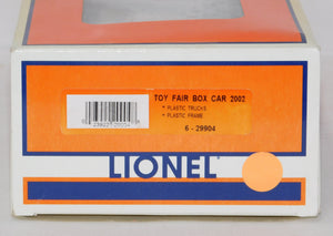 Lionel 6-29904 2002 DEALER Toy Fair Boxcar limited uncatalogued 1 per dealer