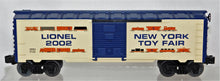 Load image into Gallery viewer, Lionel 6-29904 2002 DEALER Toy Fair Boxcar limited uncatalogued 1 per dealer
