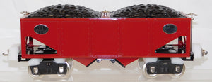 MTH 10-1100 Standard Gauge Tinplate Traditions Lionel 516 Red Hopper Nickel trim
