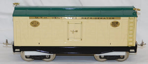 MTH 10-205 Standard Gauge Tinplate Traditions 214R Reefer Ivory & Peacock Brass