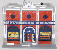 Load image into Gallery viewer, Lionel Electric Train Shop Snow Village Department 56 Christmas ALLIED ceramic
