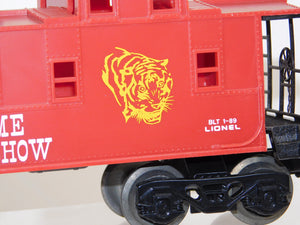 Lionel Circus Train Welcome to the Show Caboose SEARS 1989 tiger 6-16520 Ringling