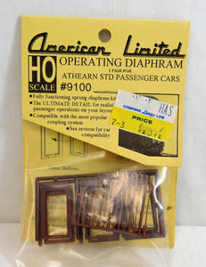 American Limited 9100 Operating Diaphram 1pr ATh standard passenger car BROWN HO