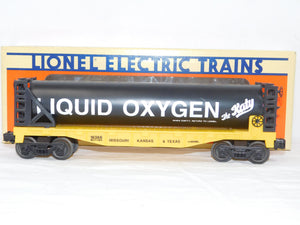 Lionel 6-16368 MKT Liquified Oxygen Flatcar Missouri Kansas Texas Katy O / 027
