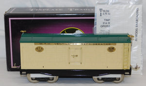 MTH 10-205 Standard Gauge Tinplate Traditions 214R Reefer Ivory & Peacock Brass