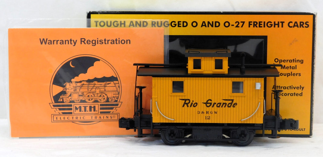 MTH 30-7798 Denver Rio Grande #12 Bobber caboose DRG Rail King BOXED C-7++