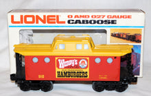 Load image into Gallery viewer, Lionel 6-6449 WENDY'S Hamburgers N5C Caboose Railroad O Lighted BOXED fast food

