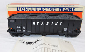 Lionel 6-17111 Reading three bay hopper w/ coal load black C-8 Standard O 1:48