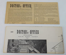 Load image into Gallery viewer, Vintage Campbell #398 HO scale Doctor&#39;s Office Craftsman wood Kit + instructions

