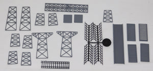 Heljan 1836 HO Scale Pedestrian Overpass Bridge Boxed Germany 1/87 kit C-7