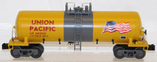 Load image into Gallery viewer, MTH 30-73331 Union Pacific Modern Tank Car US Flag Rail King 3 rail Yellow UP O
