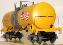 Load image into Gallery viewer, MTH 30-73331 Union Pacific Modern Tank Car US Flag Rail King 3 rail Yellow UP O
