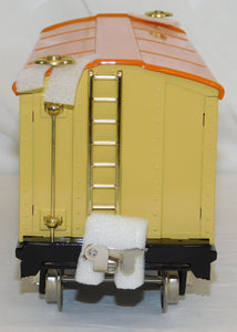 MTH 10-1086 Standard Gauge Tinplate Traditions 514 BoxCar Cream & Orange / Brass