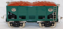 Load image into Gallery viewer, MTH 10-1146 Standard Gauge Tinplate Traditions Lionel 221 Ore Car Peacock/Nickle
