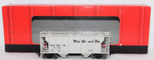 Load image into Gallery viewer, Atlas 1811 HO scale PS-2 Two Bay Covered Hopper Rio Grande #18329 gray C-9 DRG
